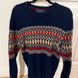 Vineyard Vines Men's Sweater in Navy, Red, and Cream